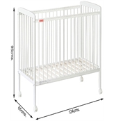 Fisher-Price Joy Wood Crib for Baby (White)